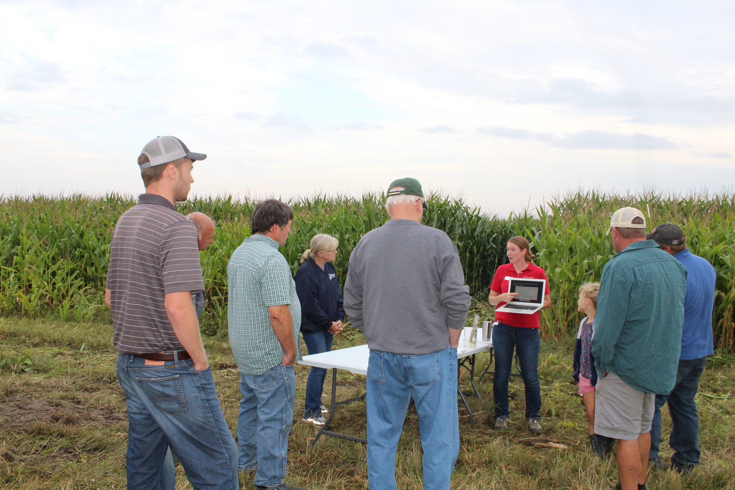 Dr. Jill Coleman Wasik of the University of Wisconsin-River Falls shares data from samples collected. 