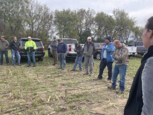 men in field